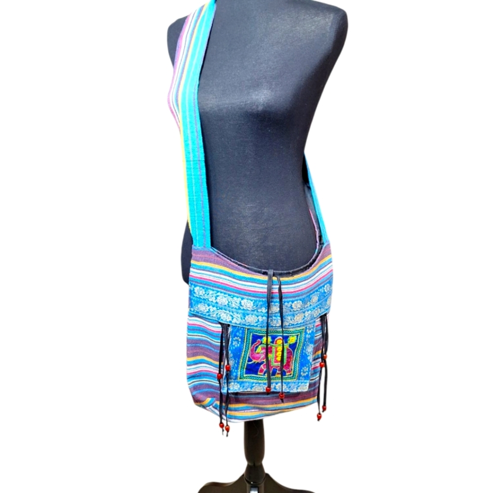 Turquouse Boho Elephant Bag NWOT